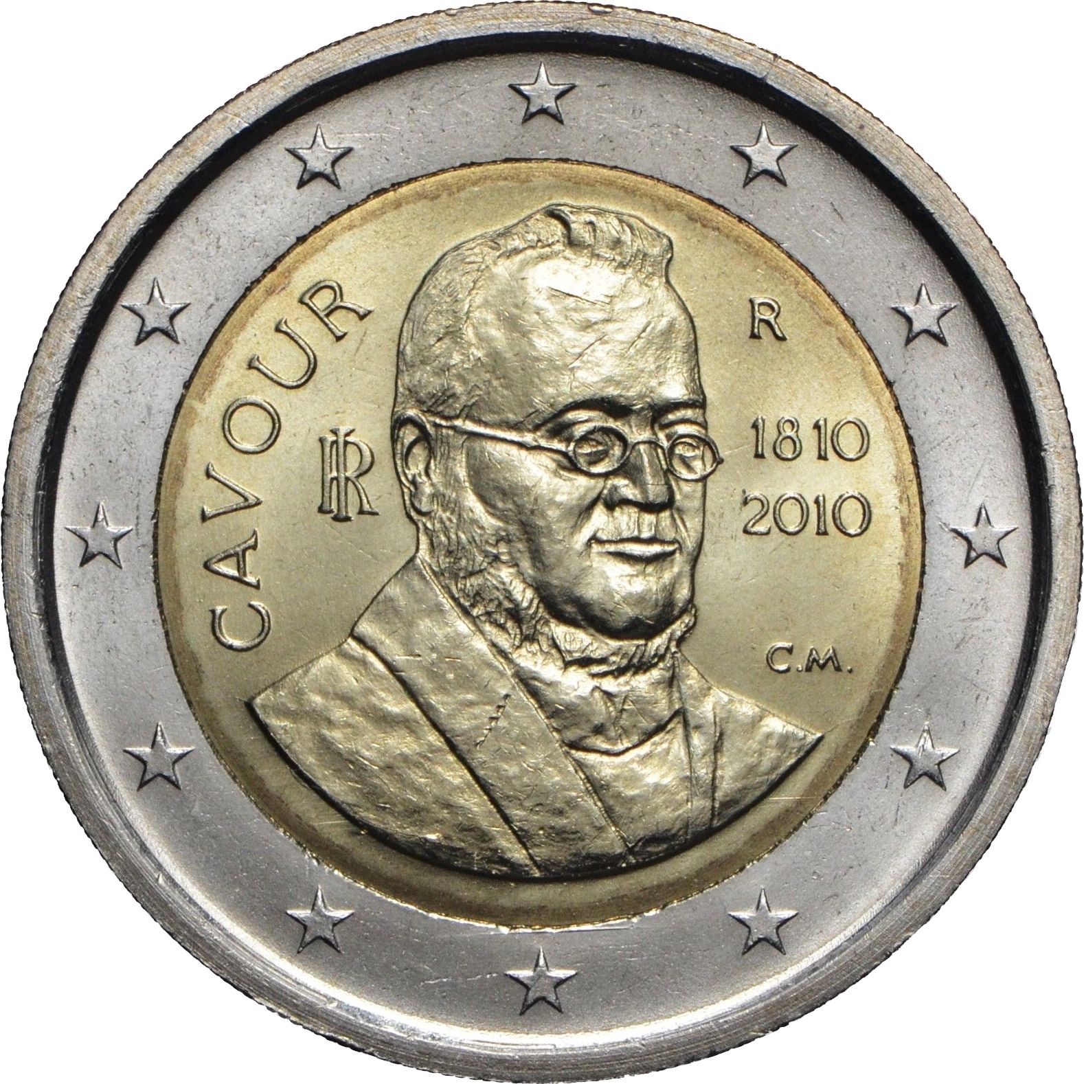 2 euros ITALIA 2012 - Count of Cavour