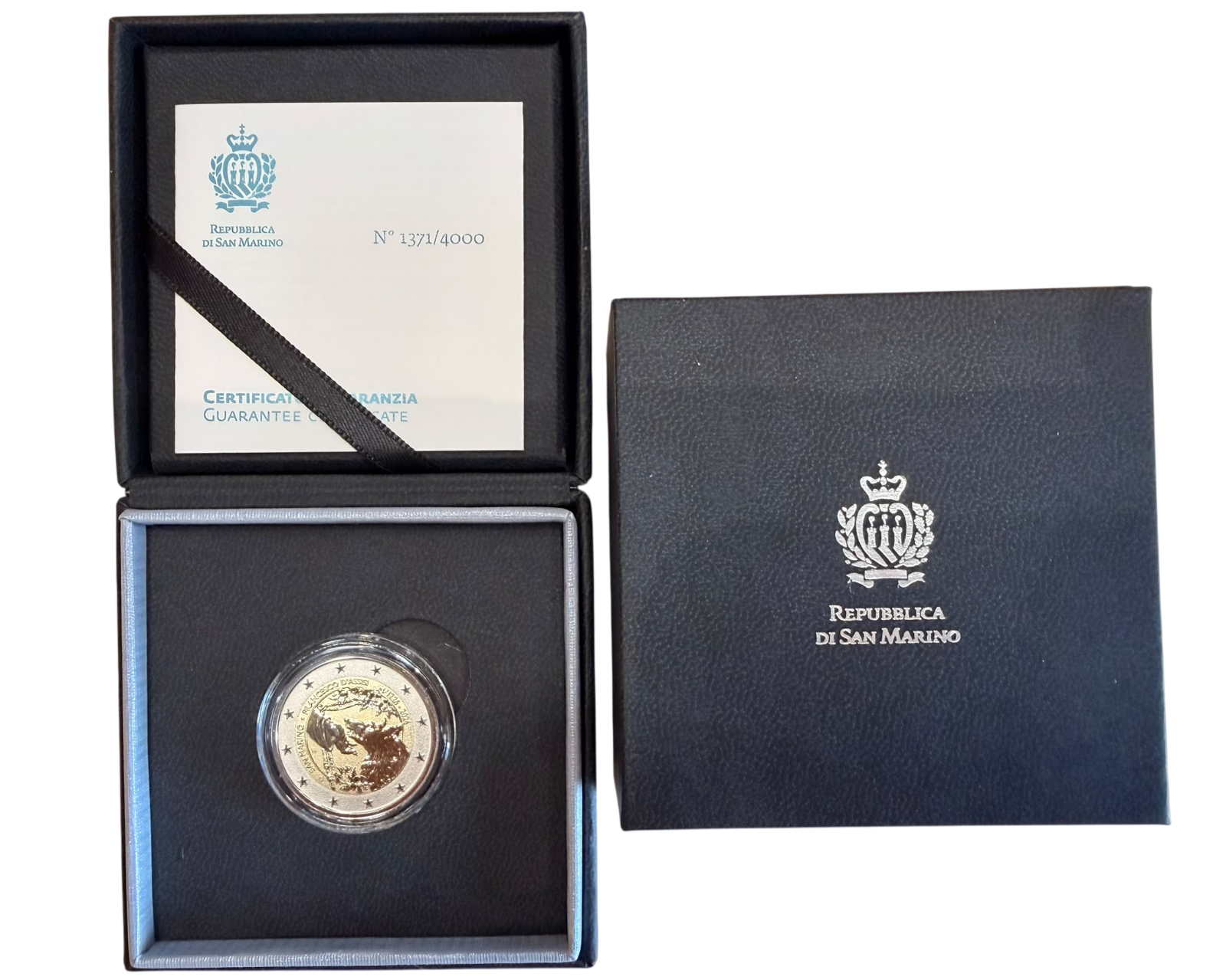 2 euros SAN MARINO 2026 SAN FRANCISCO DE ASIS  Reverse Proof