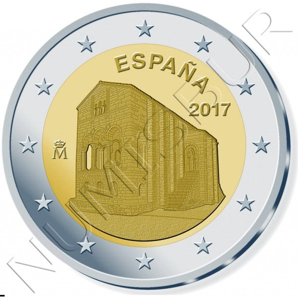 2 euros ESPAÑA 2017 - Iglesia de Santa Maria del Naranco