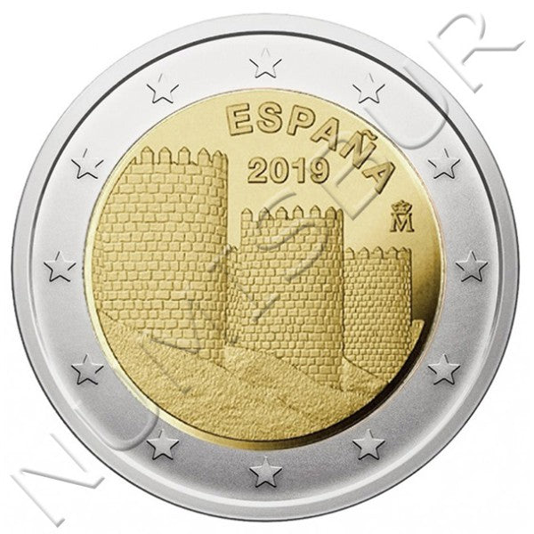 2 euros ESPAÑA 2019 - Muralla de Avila