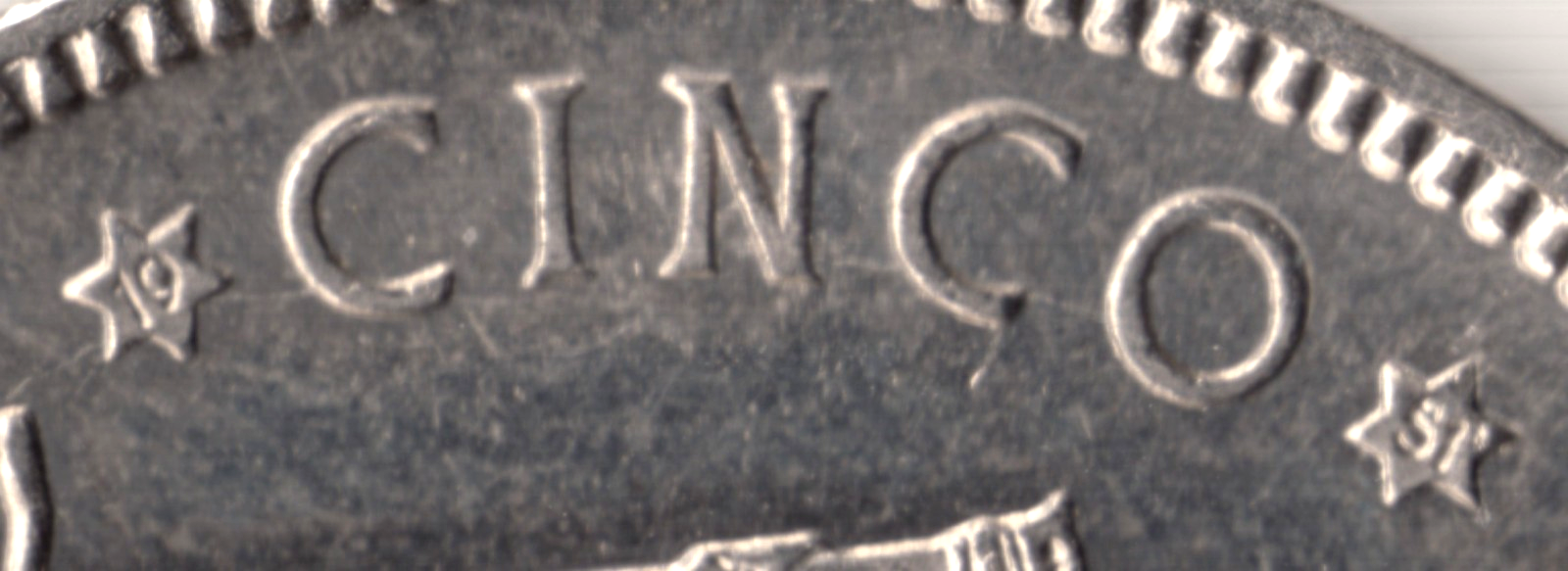 5 pesetas ESPAÑA 1949 - Franco *51* (1951) muy raro