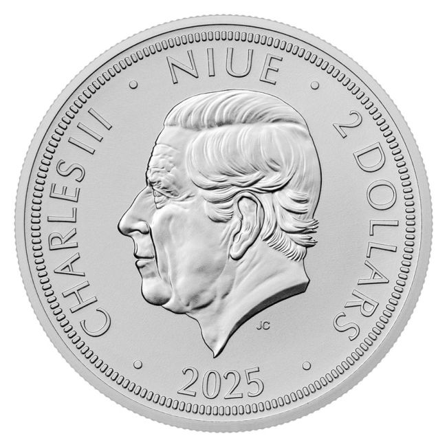 2 dolares NIUE 2025 AGUILA ESLOVACA - 1 oz Silver Coin