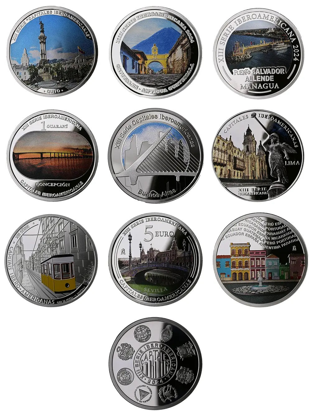 Colección plata ESPAÑA 2024 - XIII SERIE IBEROAMERICANA 