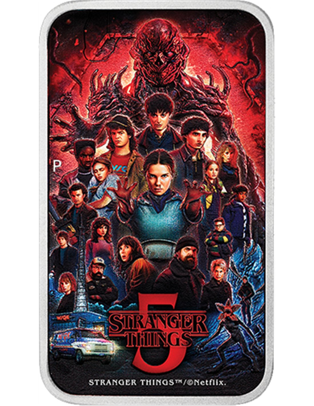 1 dólar TUVALU 2026 - STRANGER THINGS 5 - 1 oz. plata pura