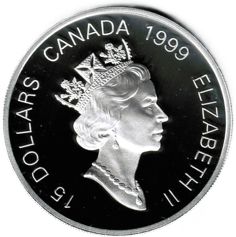 15 dólares plata CANADA 1999 - Calendario Lunar CONEJO