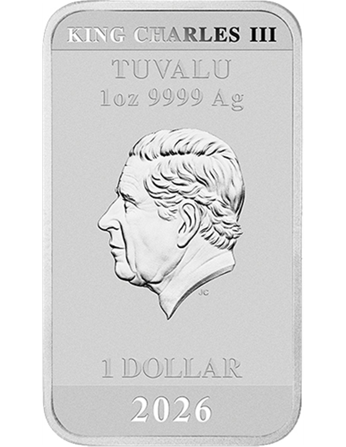 1 dólar TUVALU 2026 - STRANGER THINGS 5 - 1 oz. plata pura