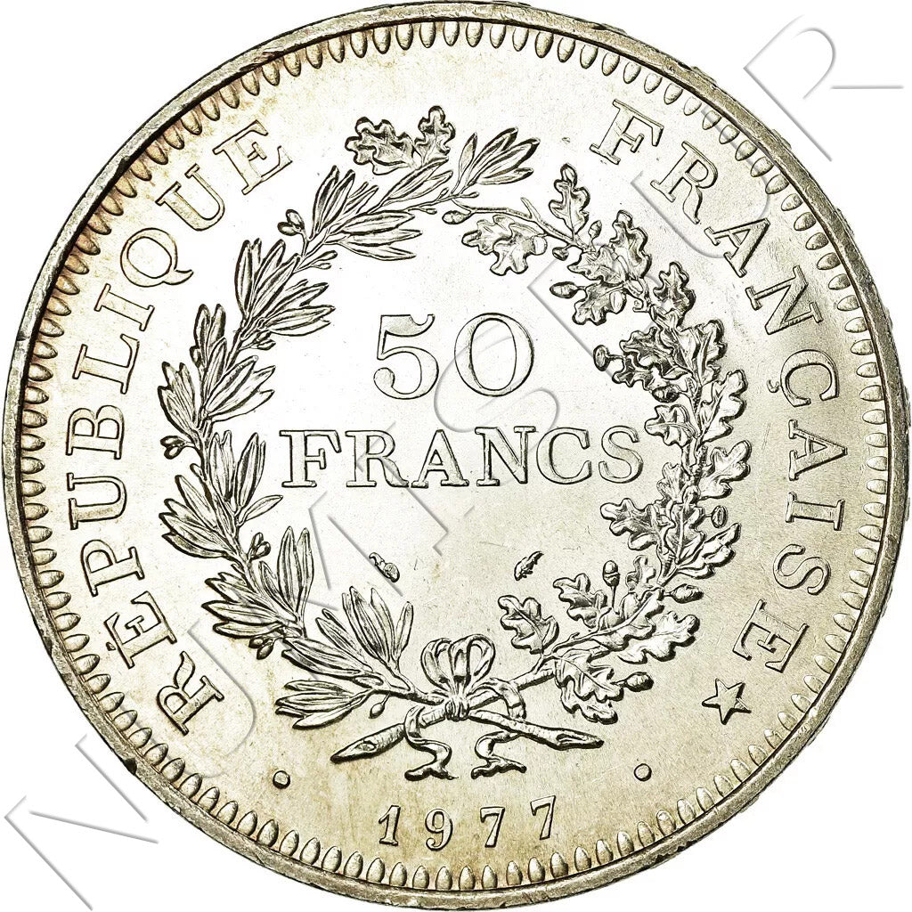 50 francos FRANCIA 1977 - Hércules