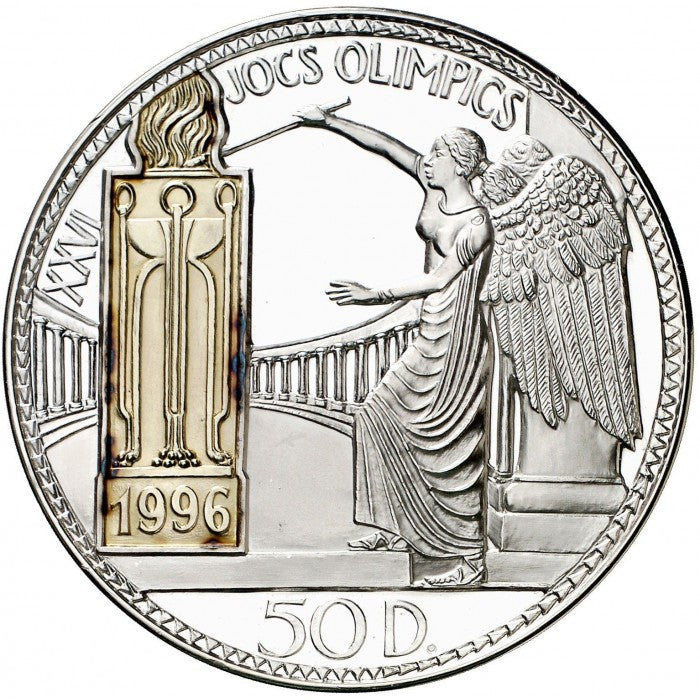 Andorra. 50 diners. 1995  5 Oz Moneda Plata
