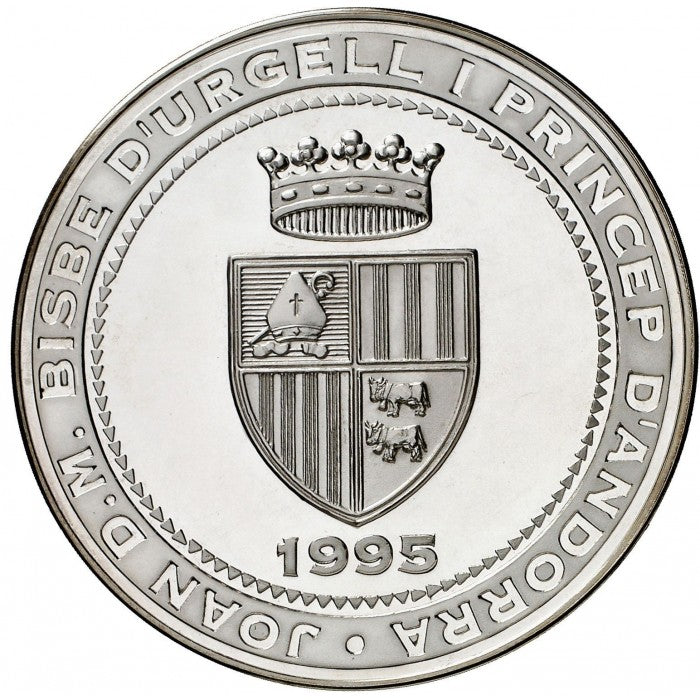 Andorra. 50 diners. 1995  5 Oz Moneda Plata