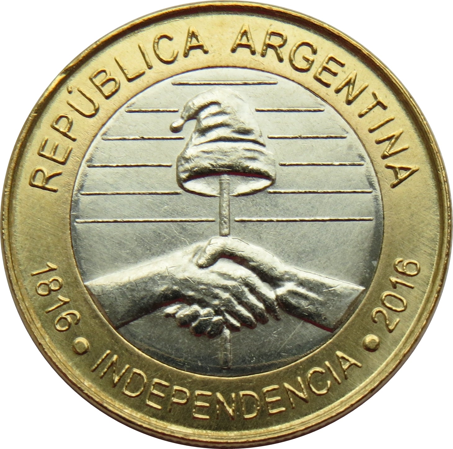 Argentina 2 pesos, 2016 200º aniversario - Independencia