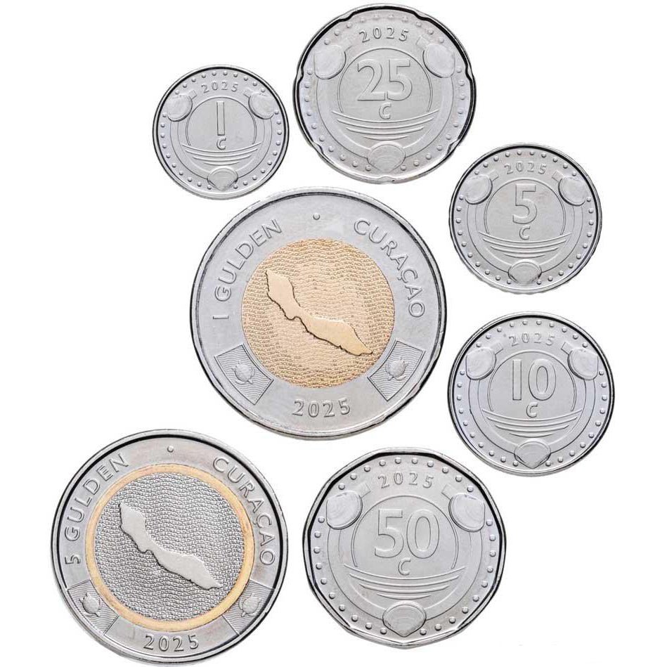 Serie CURAÇAO 2025 - 7 monedas