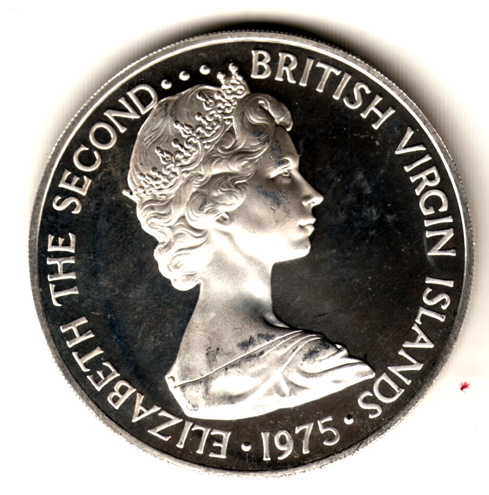 1 dolar plata ISLAS VIRGENES BRITANICAS 1973 FRAGATA (Ave marina)