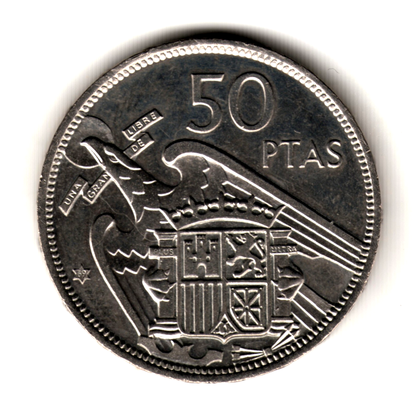 50 pesetas ESPAÑA 1957 - Franco *69* PROOF  (1969)