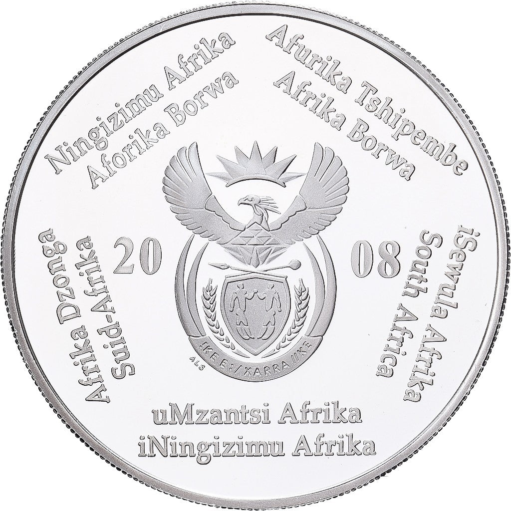 SUDAFRICA 2 rand plata 2008 proof JUGADOR Mundial Futbol SOUTH AFRICA 2010