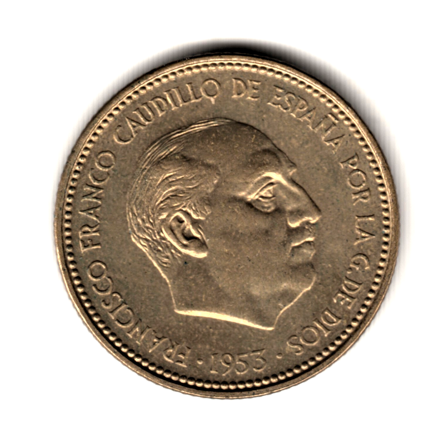 2.5 pesetas ESPAÑA 1953 - Franco *70* (1971) proof