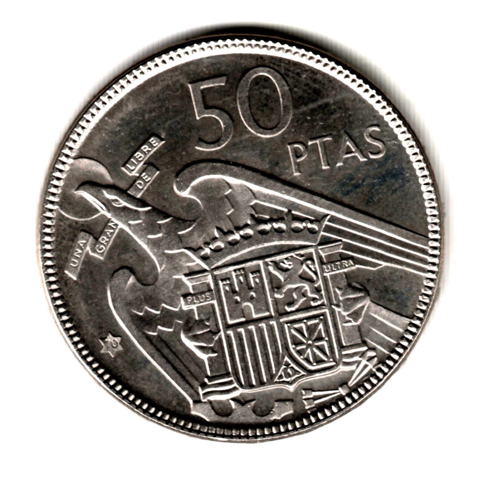50 pesetas ESPAÑA 1957 - Franco *70* PROOF  (1970)