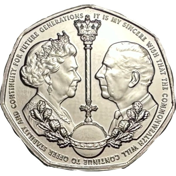 50 pence GIBRALTAR 2022 - Coronación Rey Carlos III