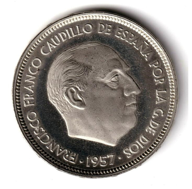 50 pesetas ESPAÑA 1957 - Franco *74* PROOF  (1974)