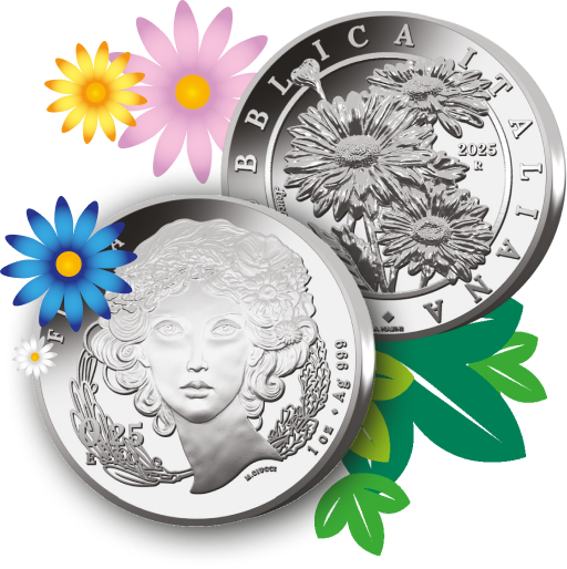 0,25 euros ITALIA 2025  Flora y fauna La margarita