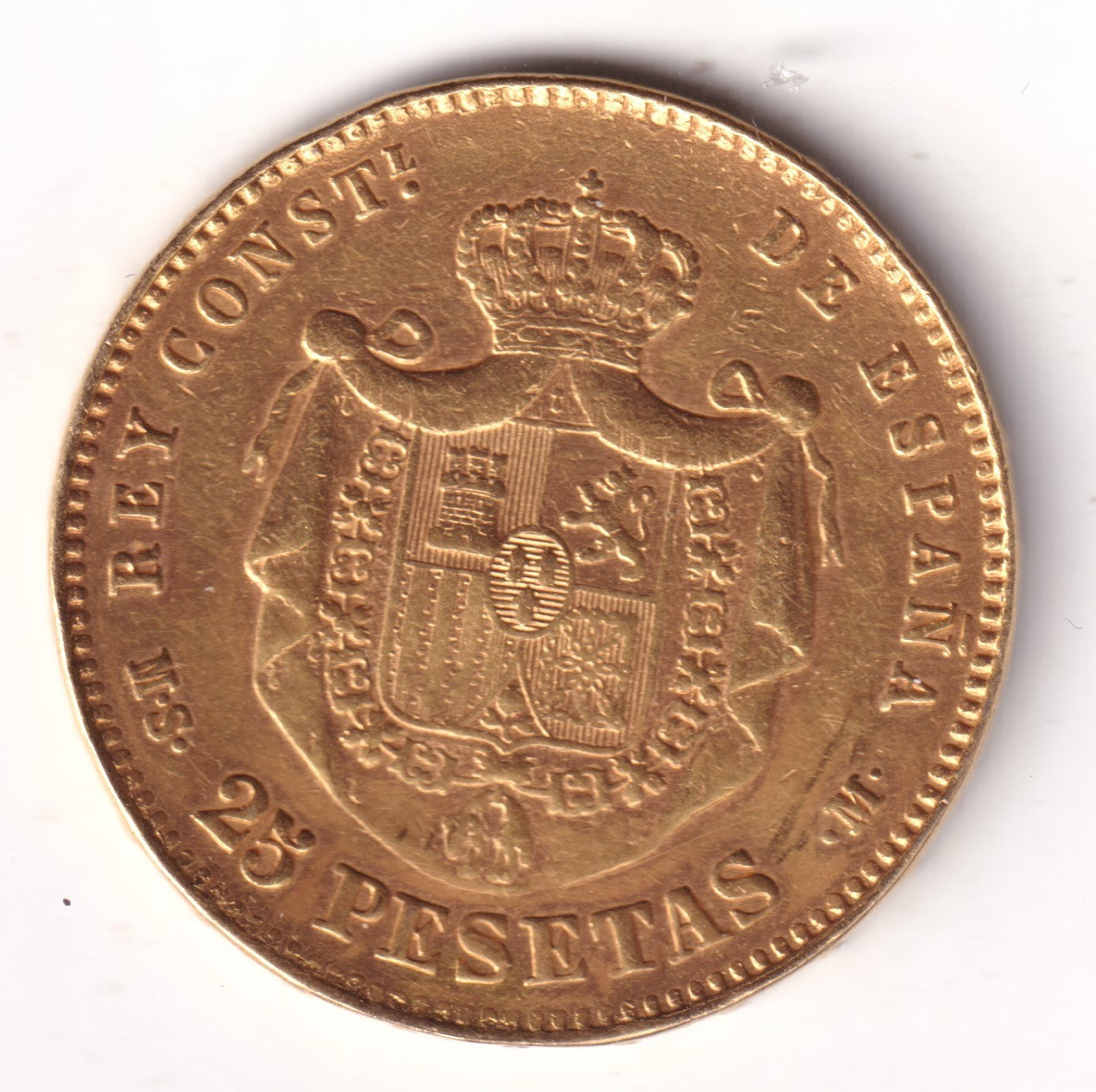 25 pesetas ESPAÑA 1885 - Alfonso XII *18* *85*