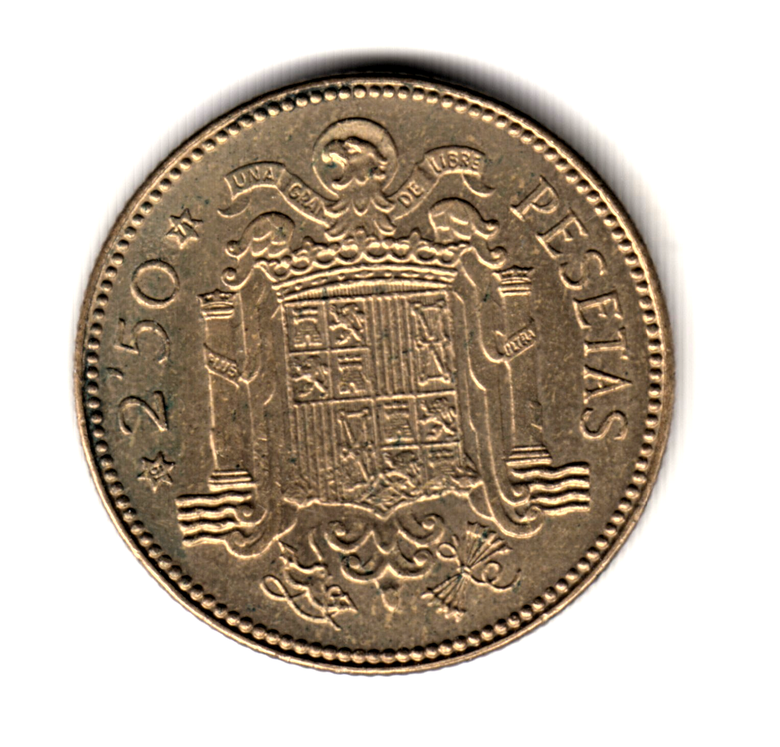 2.5 pesetas ESPAÑA 1953 - Franco *70* (1971) proof