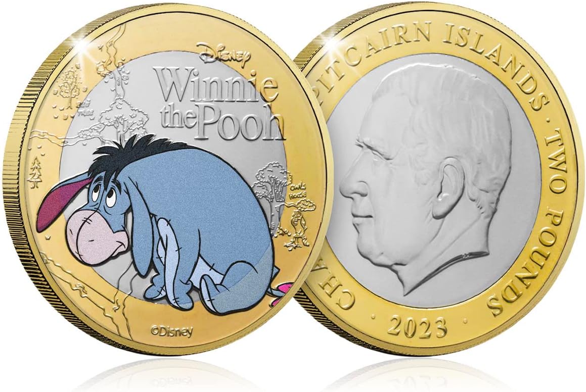 Islas Pitcairn 2 libras, 2023 100 Aniversario de Disney - Winnie the Pooh.