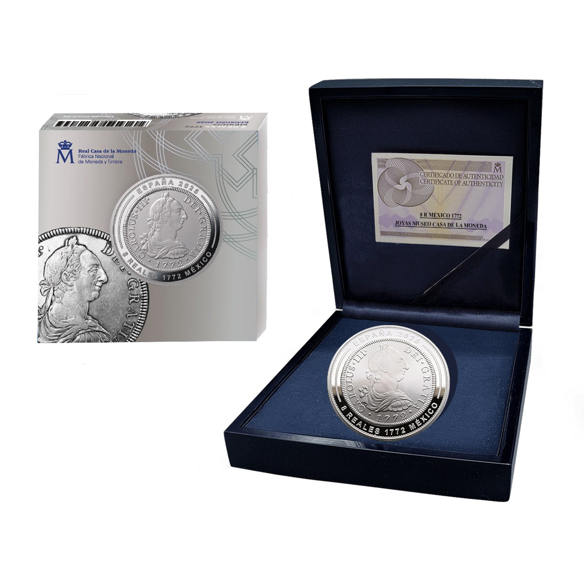 10 EUROS ESPAÑA 2025 - 8 reales 1772 Carlos III México