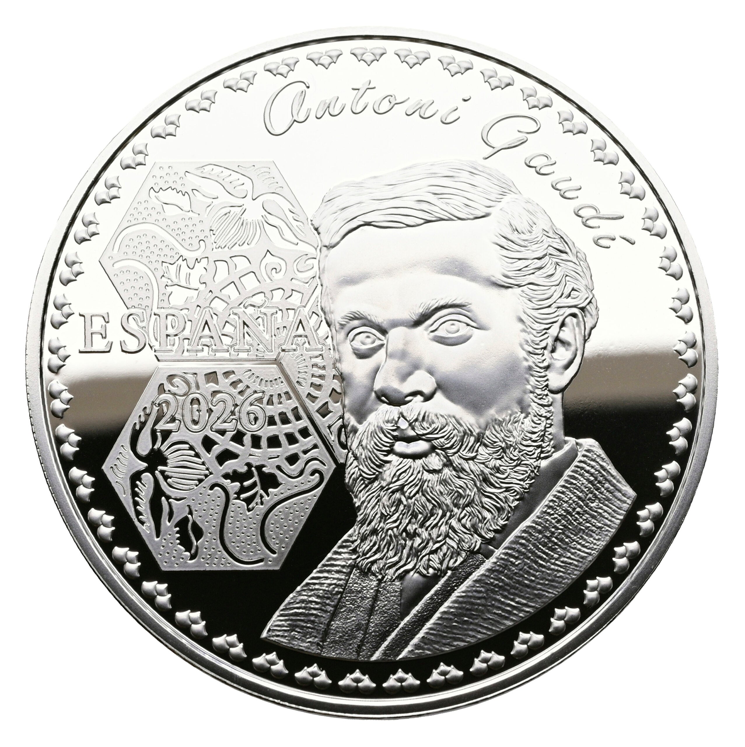 10 euros plata ESPAÑA 2026 PARQUE GÜELL - Centenario Gaudí