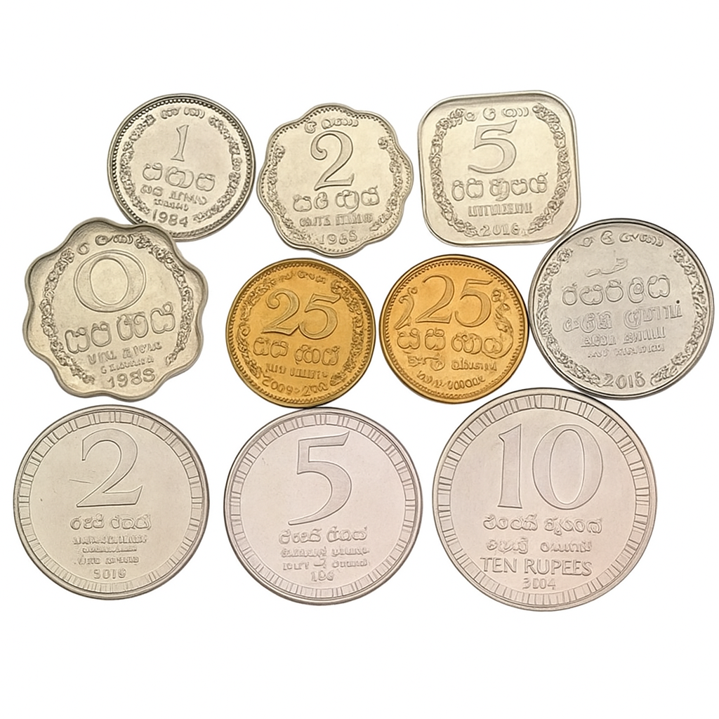 Serie SRI LANKA 1978 / 2017 - 10 monedaS