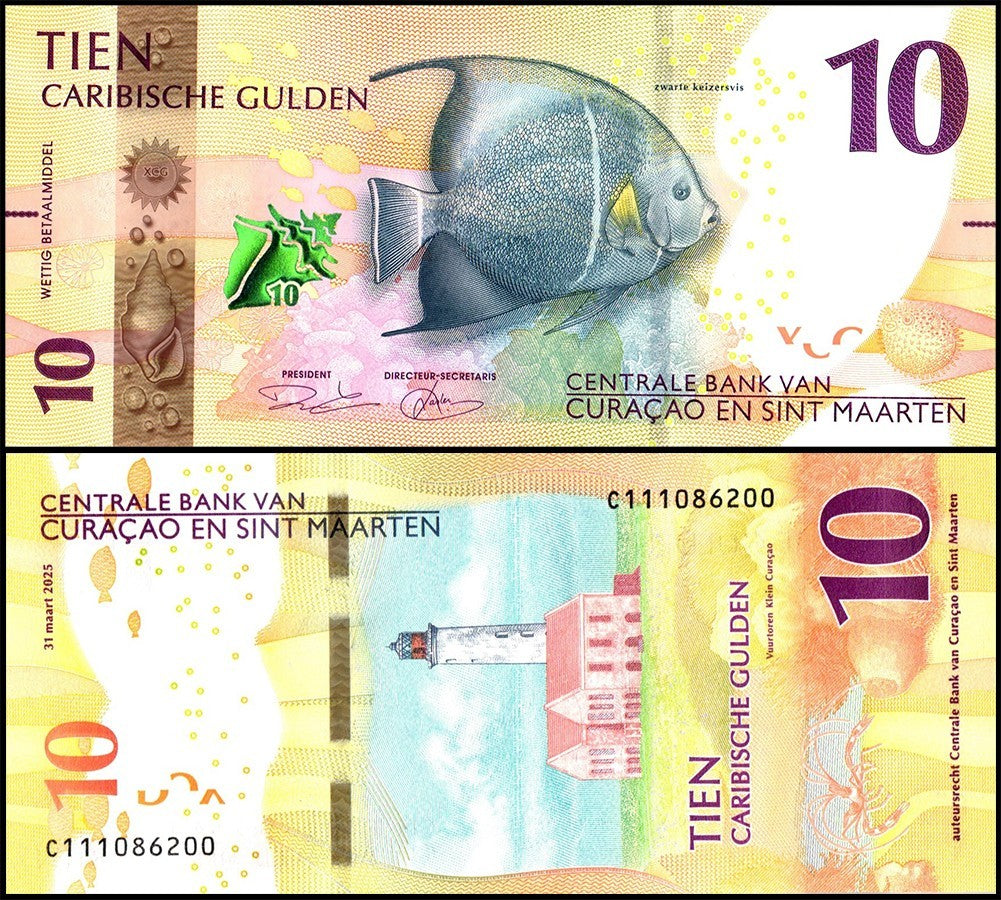 10 gulden CURAZAO Y SINT MAARTEN 2025 - Pick 1