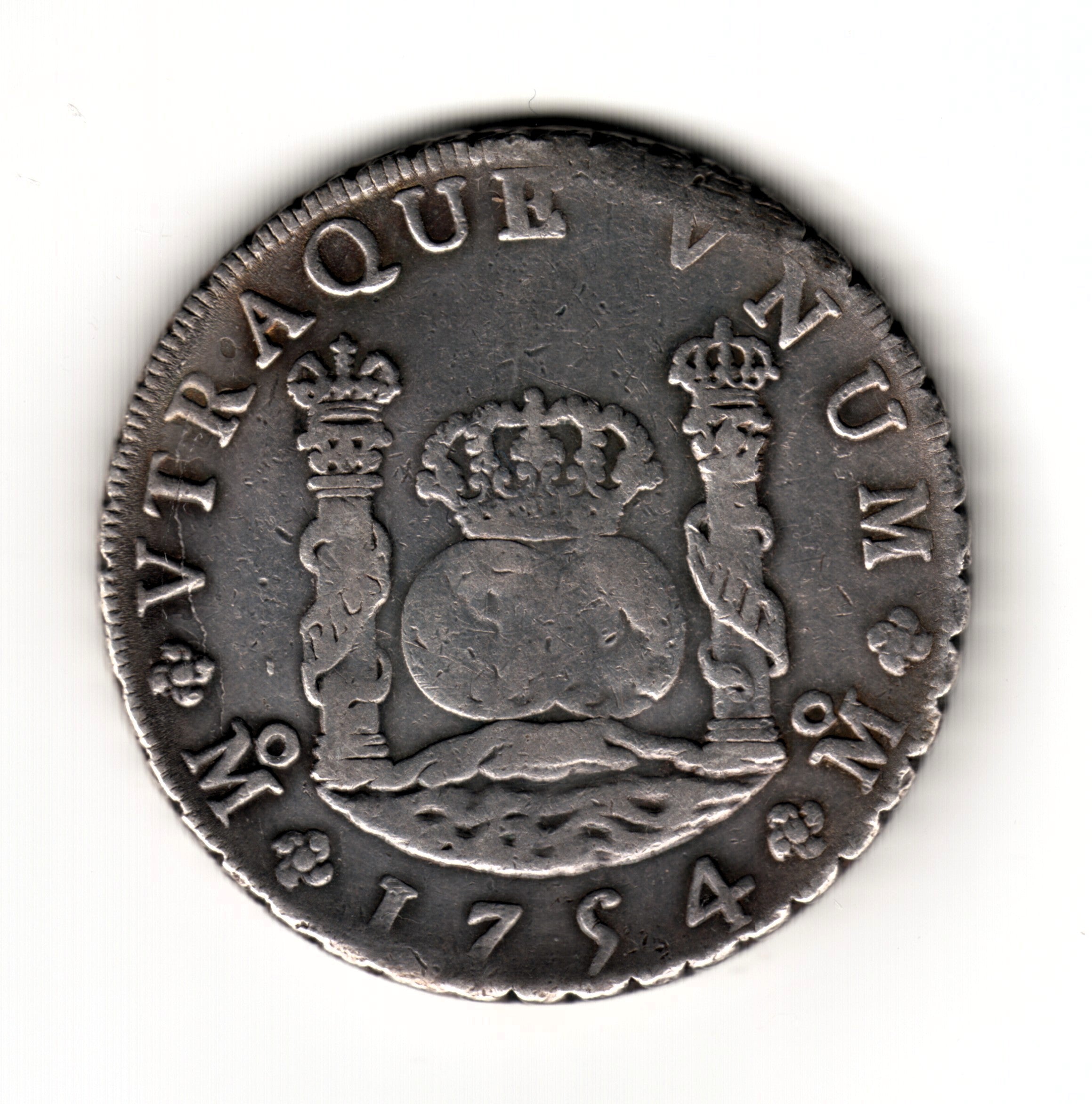 8 reales ESPAÑA 1754 - MM  Mexico (Fernando VI)