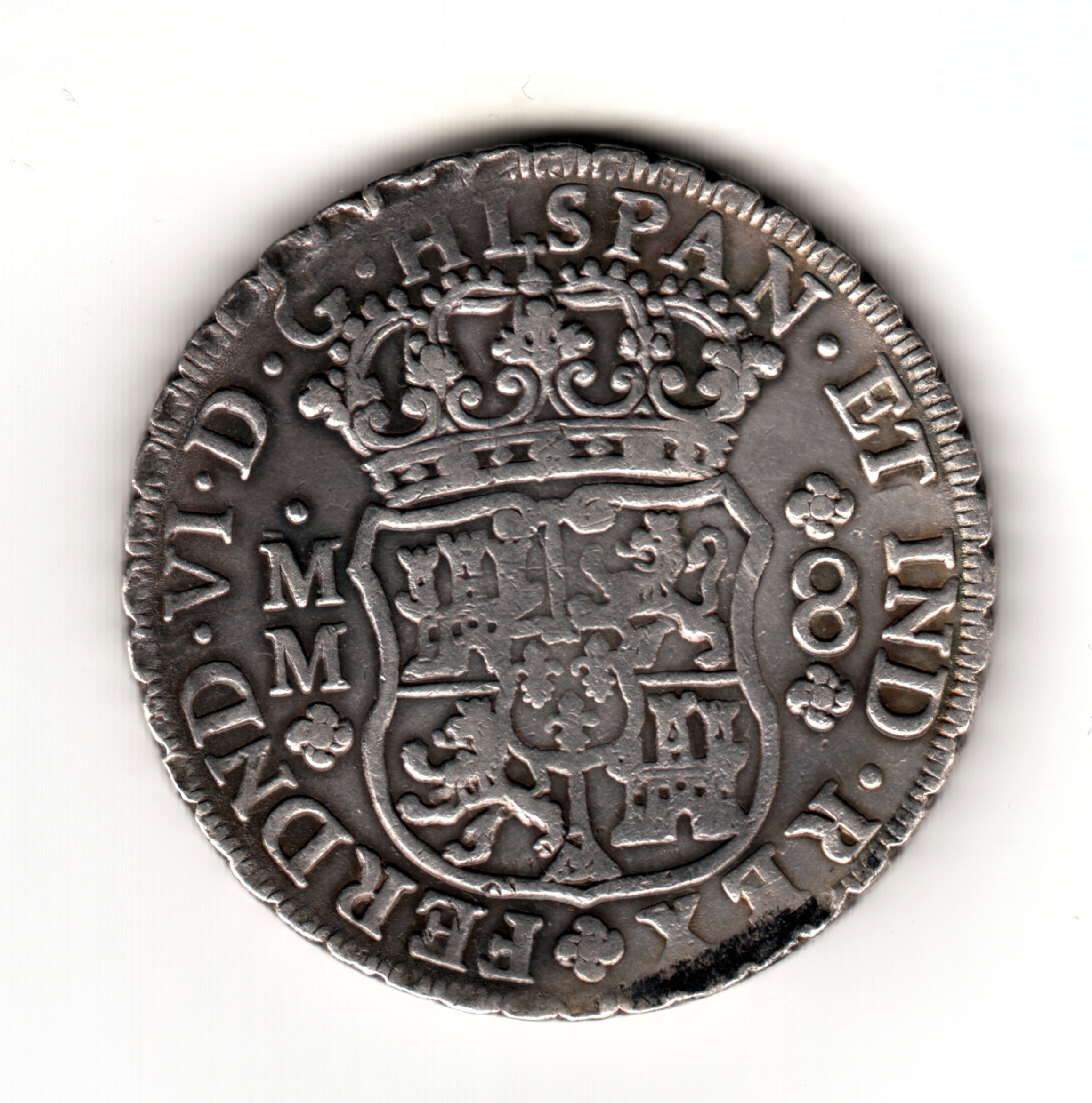 8 reales ESPAÑA 1754 - MM  Mexico (Fernando VI)