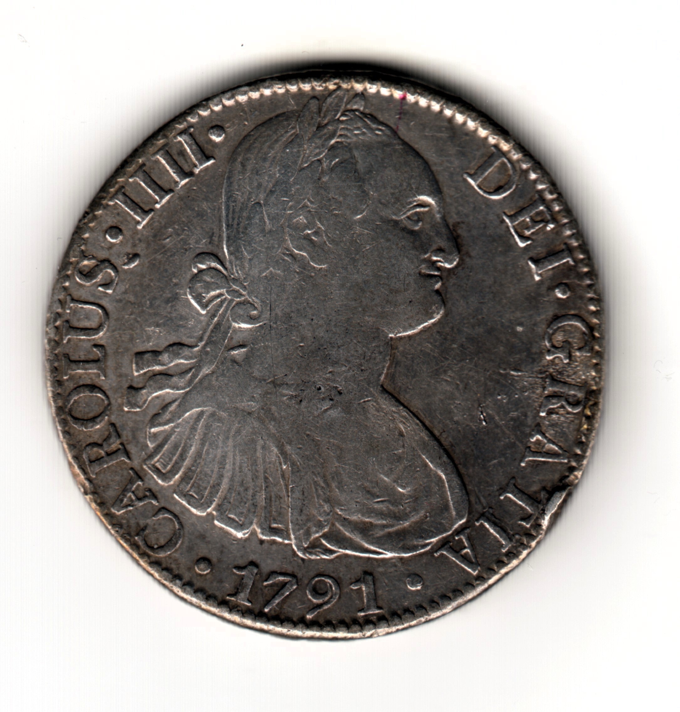 8 reales SPAIN 1791 - FM Mexico (Charles IV)