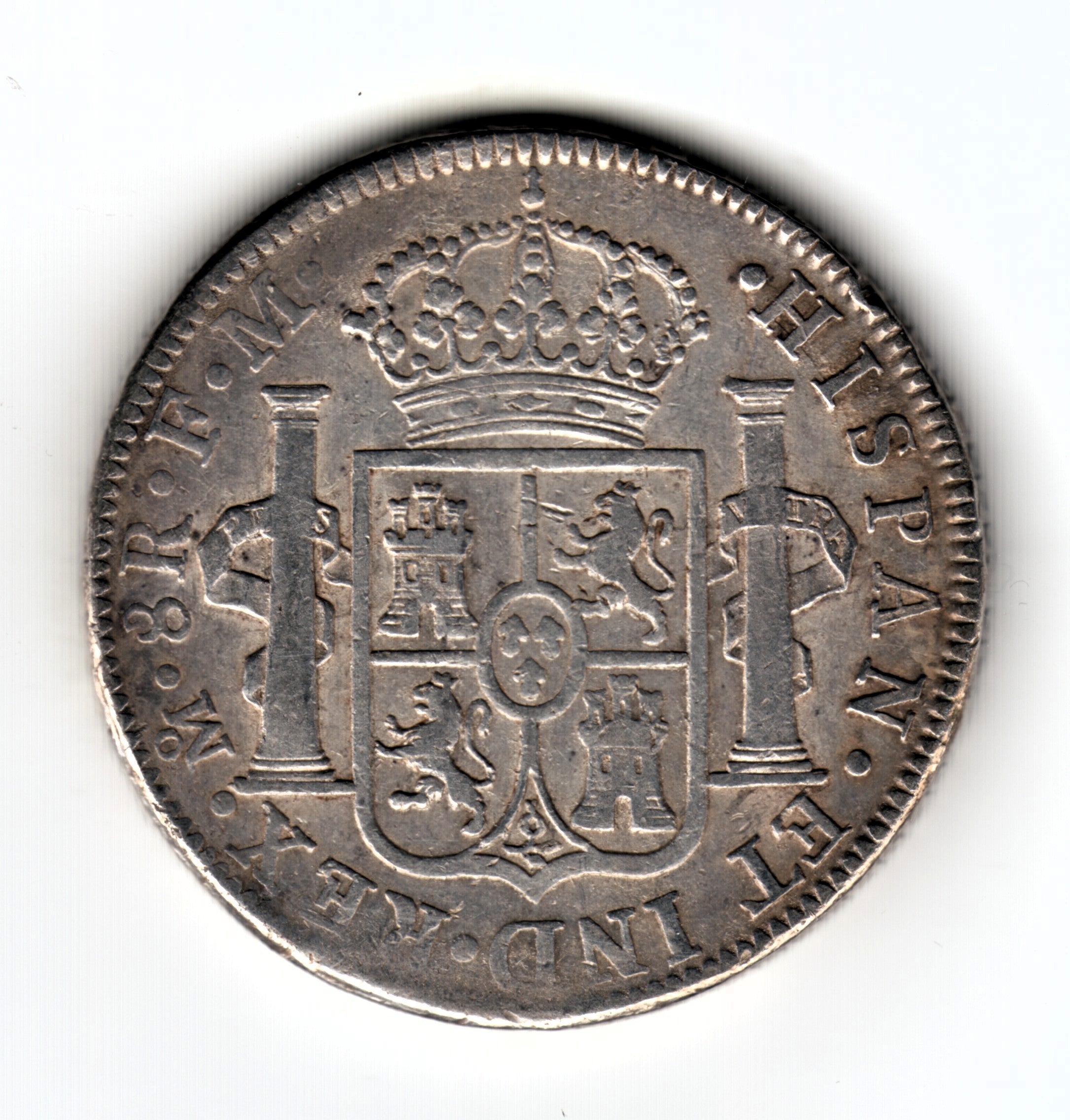 8 reales SPAIN 1791 - FM Mexico (Charles IV)