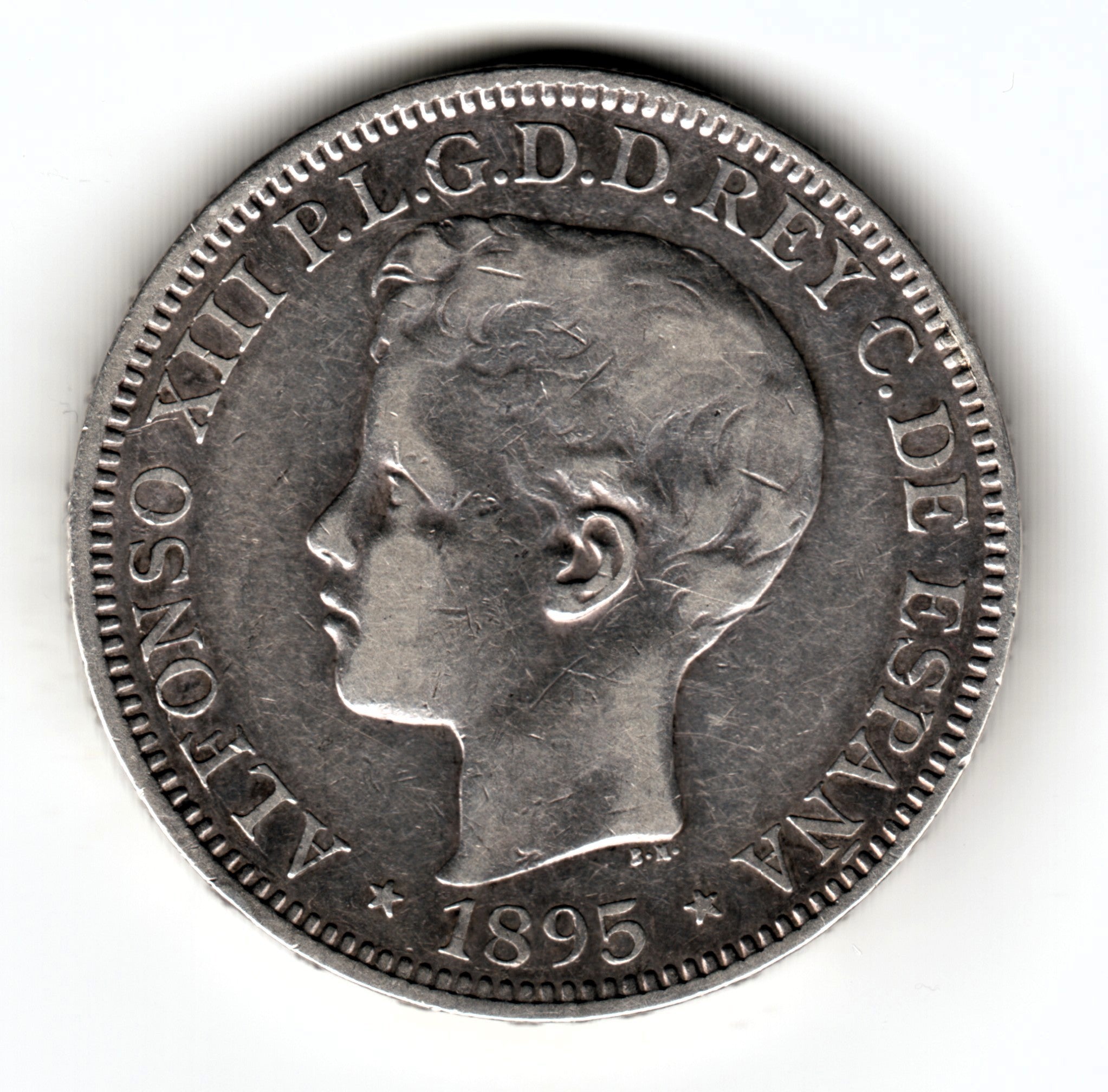1 peso SPAIN 1895 - Alfonso XIII (PUERTO RICO) 