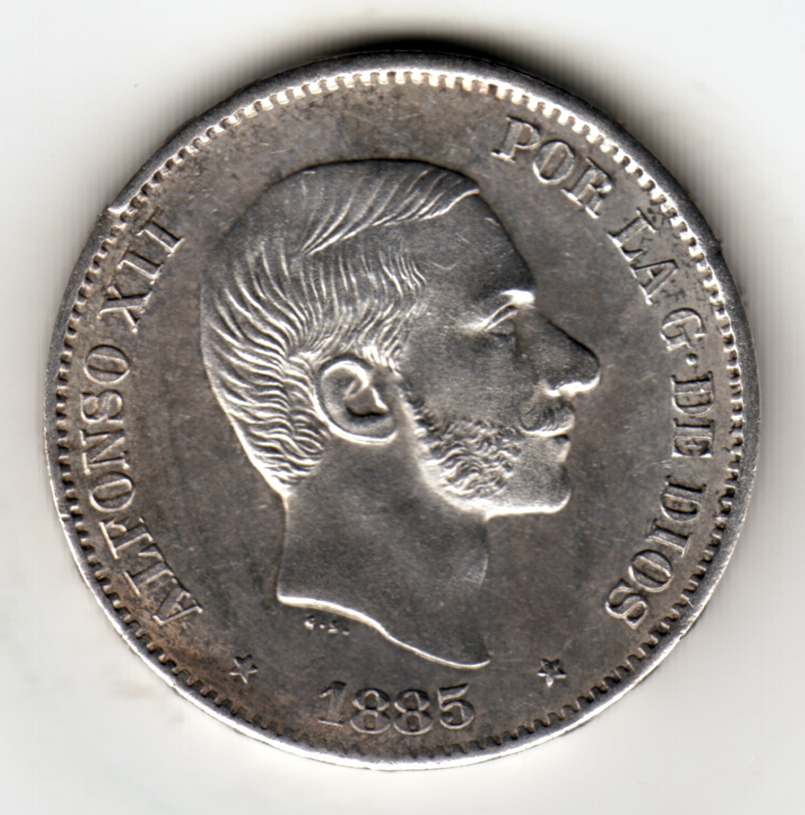 50 centavos peso ESPAÑA 1885 Manila (Filipinas) - Alfonso XII - S/C
