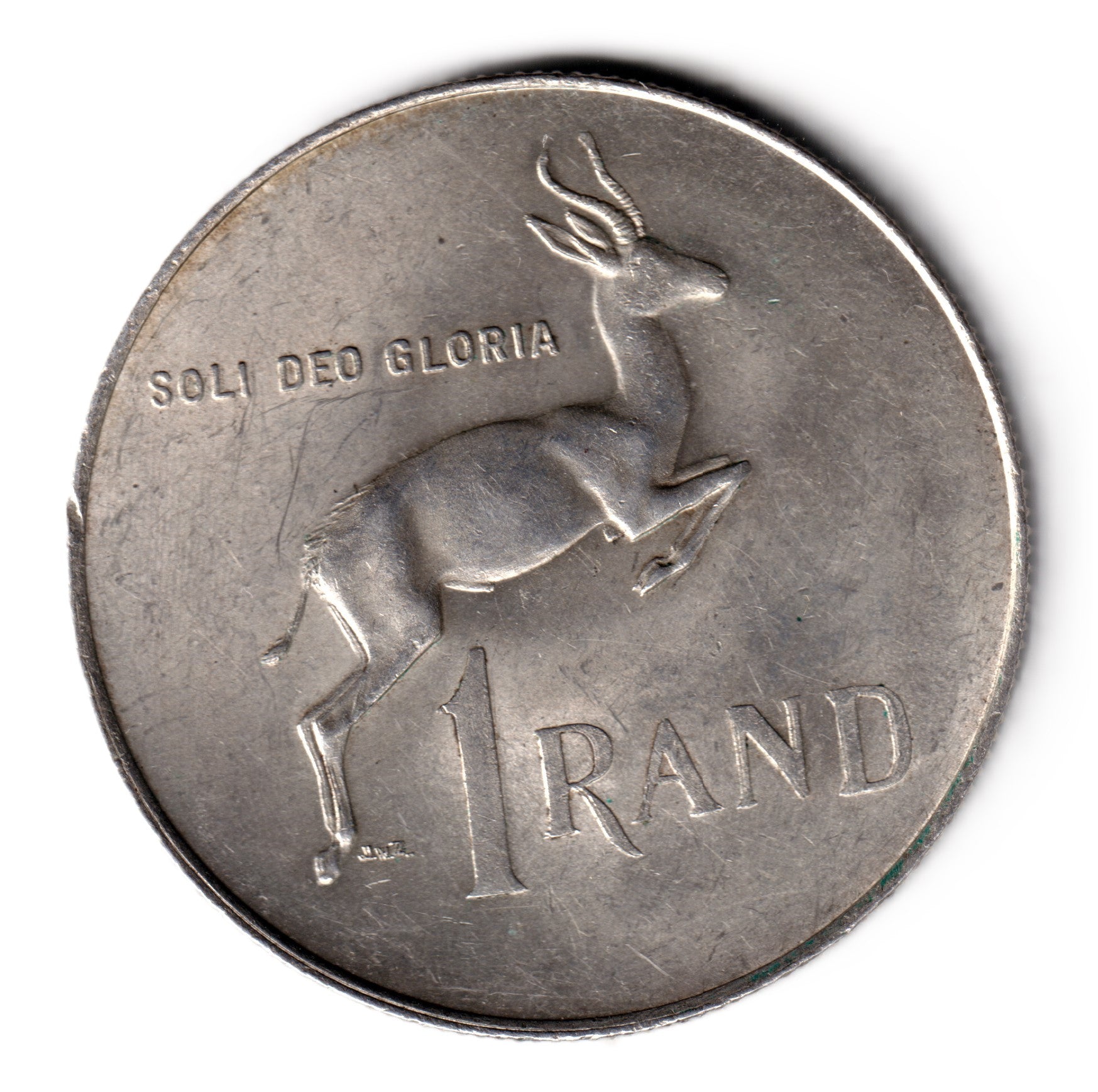 SUDAFRICA 1 rand plata 1967 - 1er aniversario Muerte Dr. Verwoerd SOUTH AFRICA