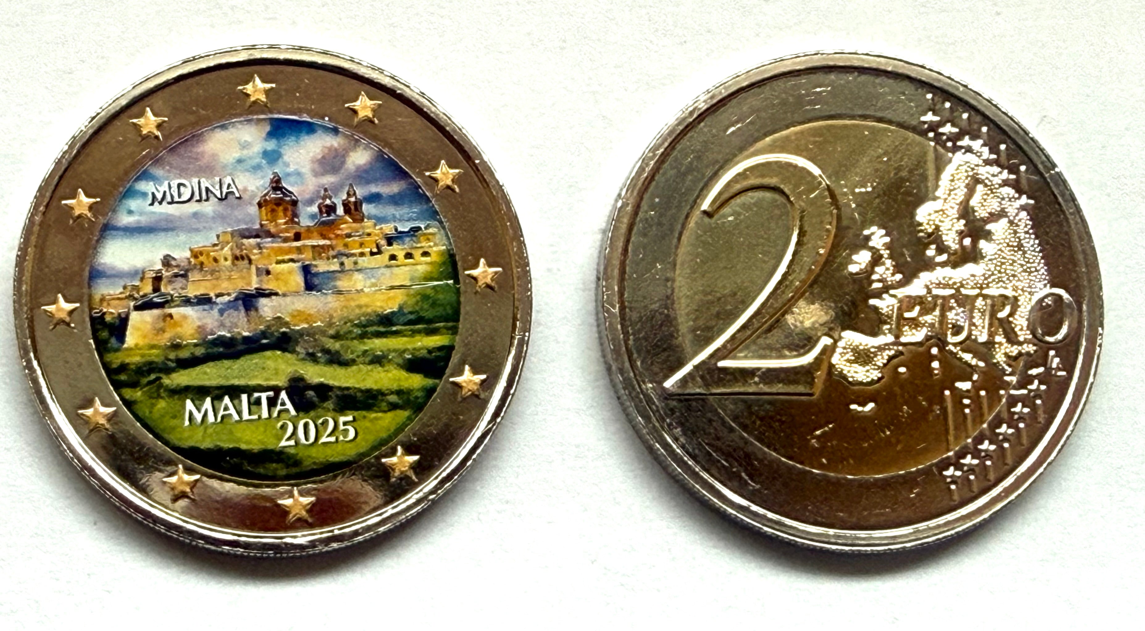 2 euros MALTA 2025 - Ciudad de Mdina COLOR