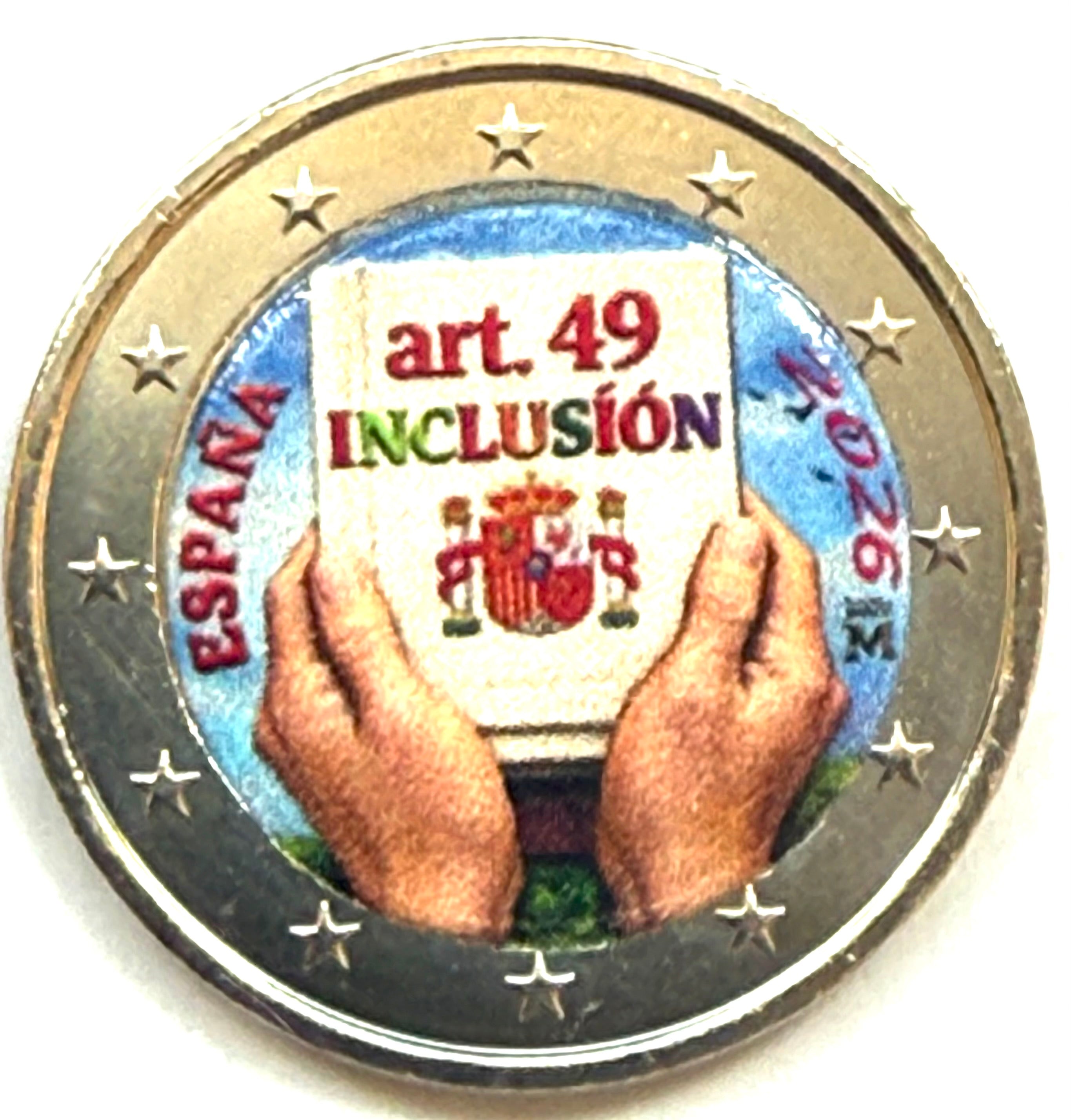 2 euros ESPAÑA 2026 - España y la discapacidad: protección, derechos e inclusión COLOR 1