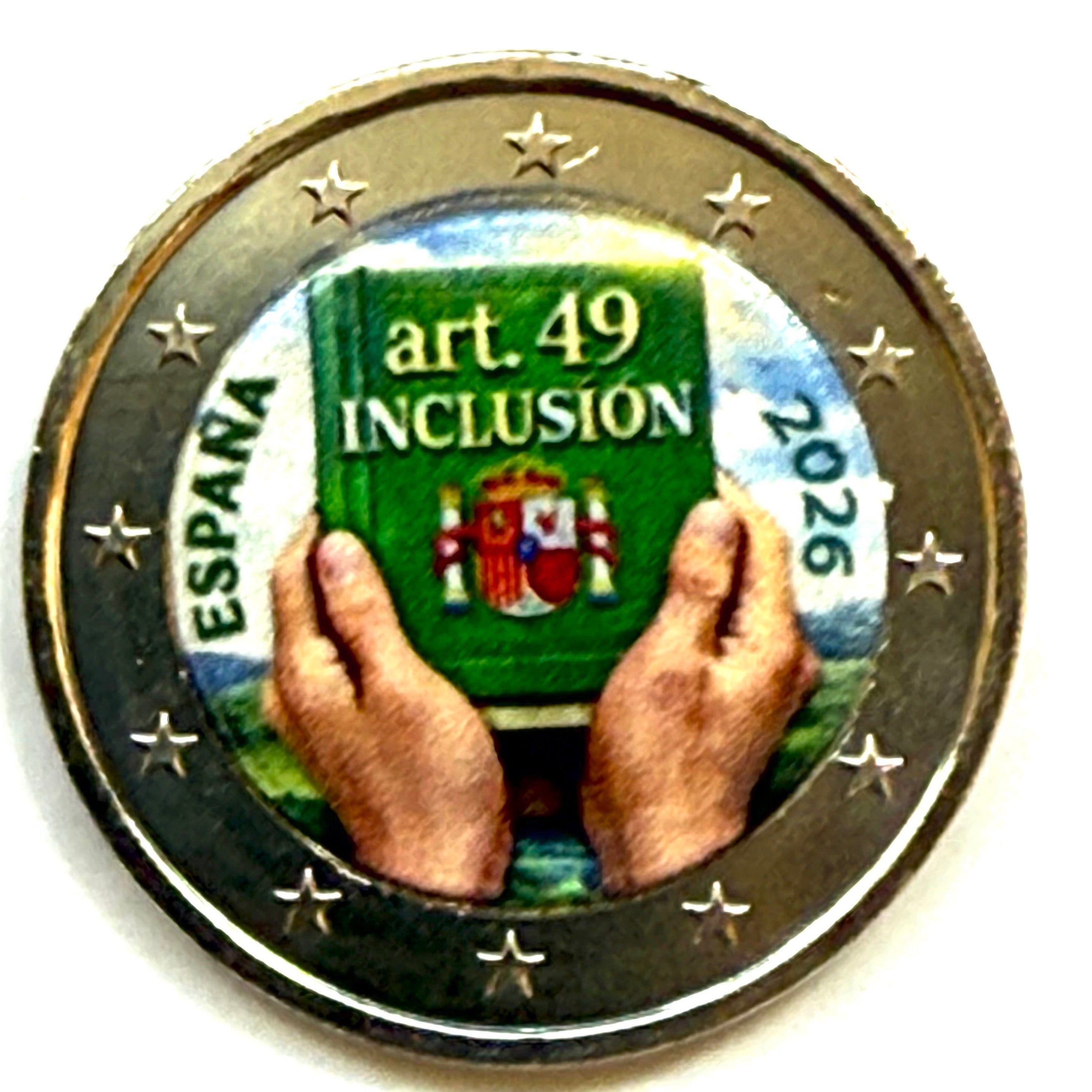 2 euros ESPAÑA 2026 - España y la discapacidad: protección, derechos e inclusión COLOR 2