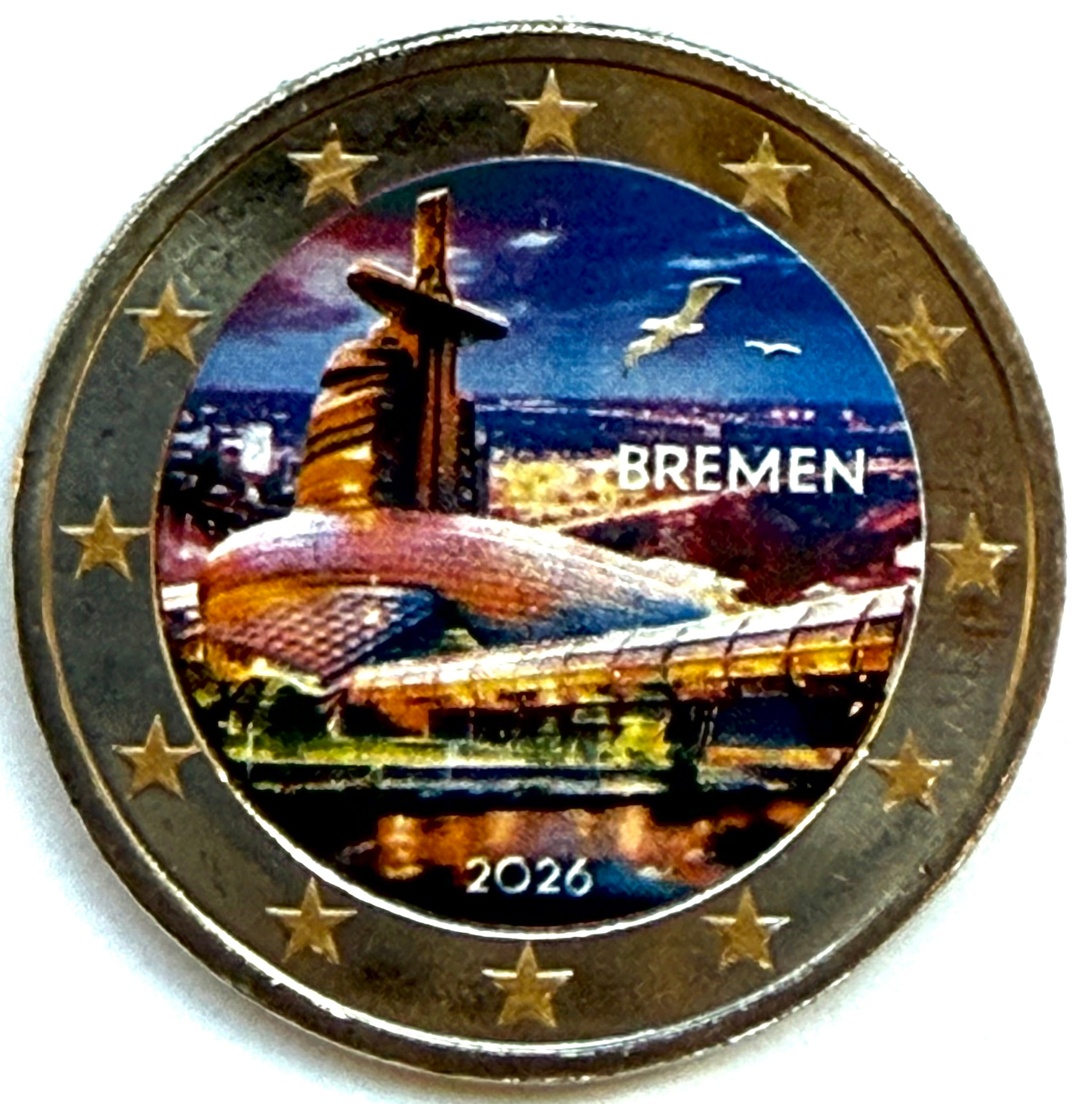 2 euros ALEMANIA 2026 - Estado de Bremen - Casa del Clima Bremerhaven MULTICOLOR