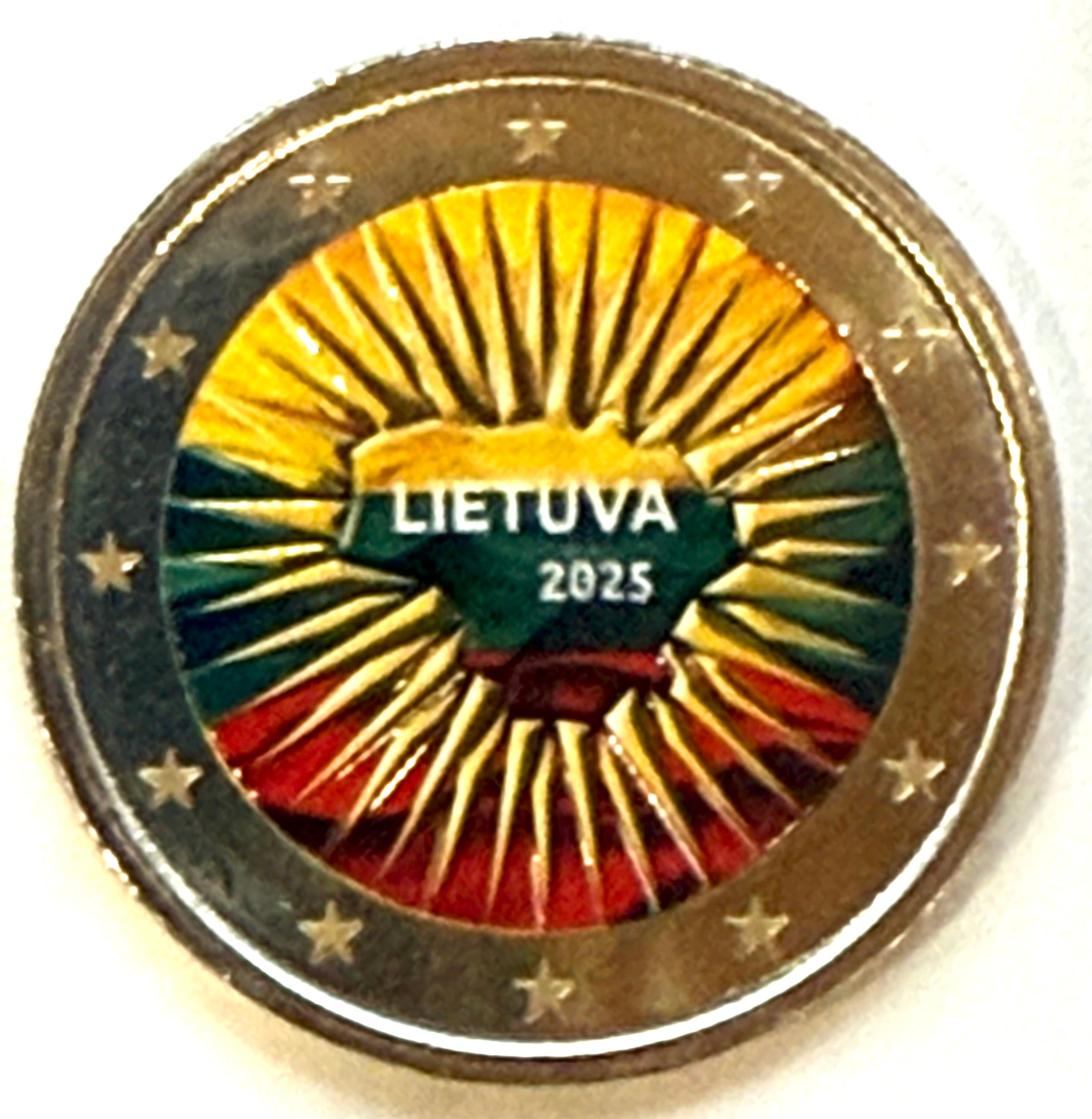 2 euros LITUANIA 2025 - Defensa nocional de Lituania COLOR
