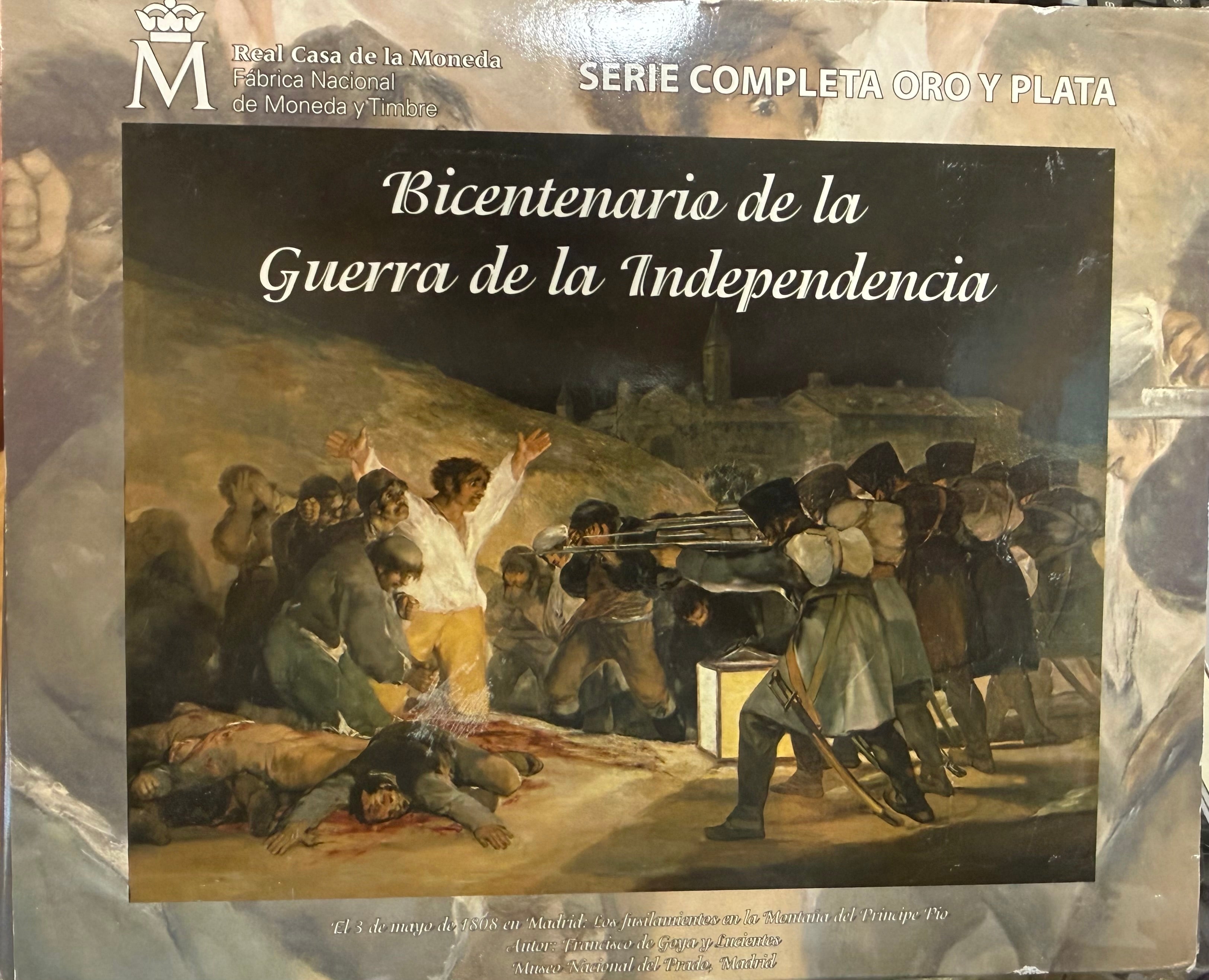 ESPAÑA 50 EUROS + 3 x 10 EUROS  2008 Bicentenario de la Guerra de la Independencia