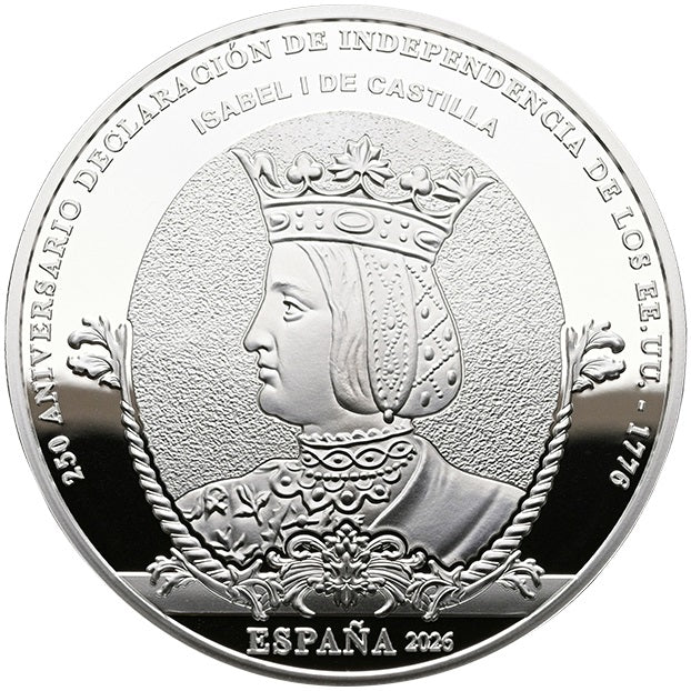 10 euros plata ESPAÑA 2026 - ISABEL I DE CASTILLA (250 ANIV. EEUU)