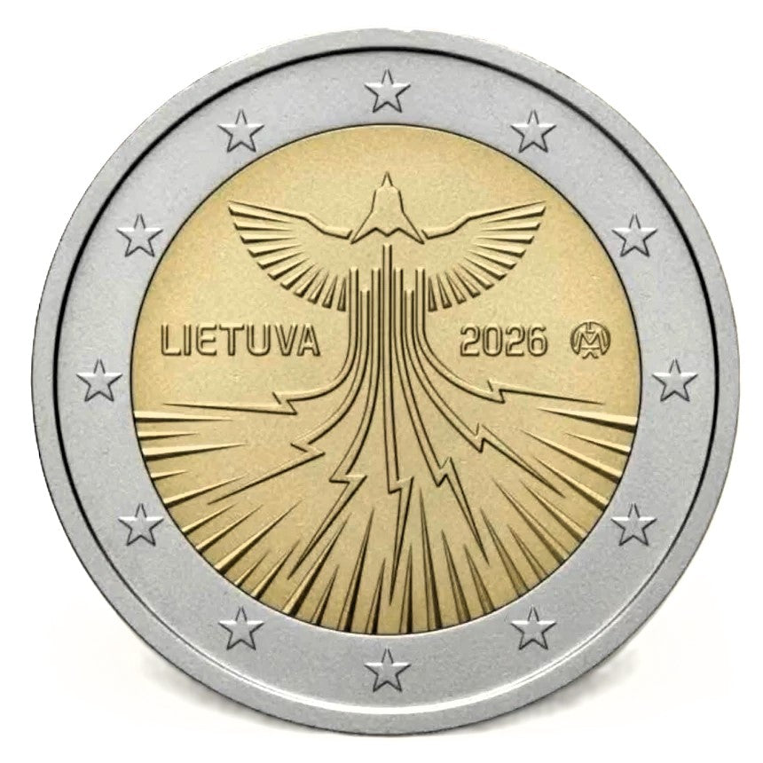 2 euros Lituania 2026 - Independencia Energetica