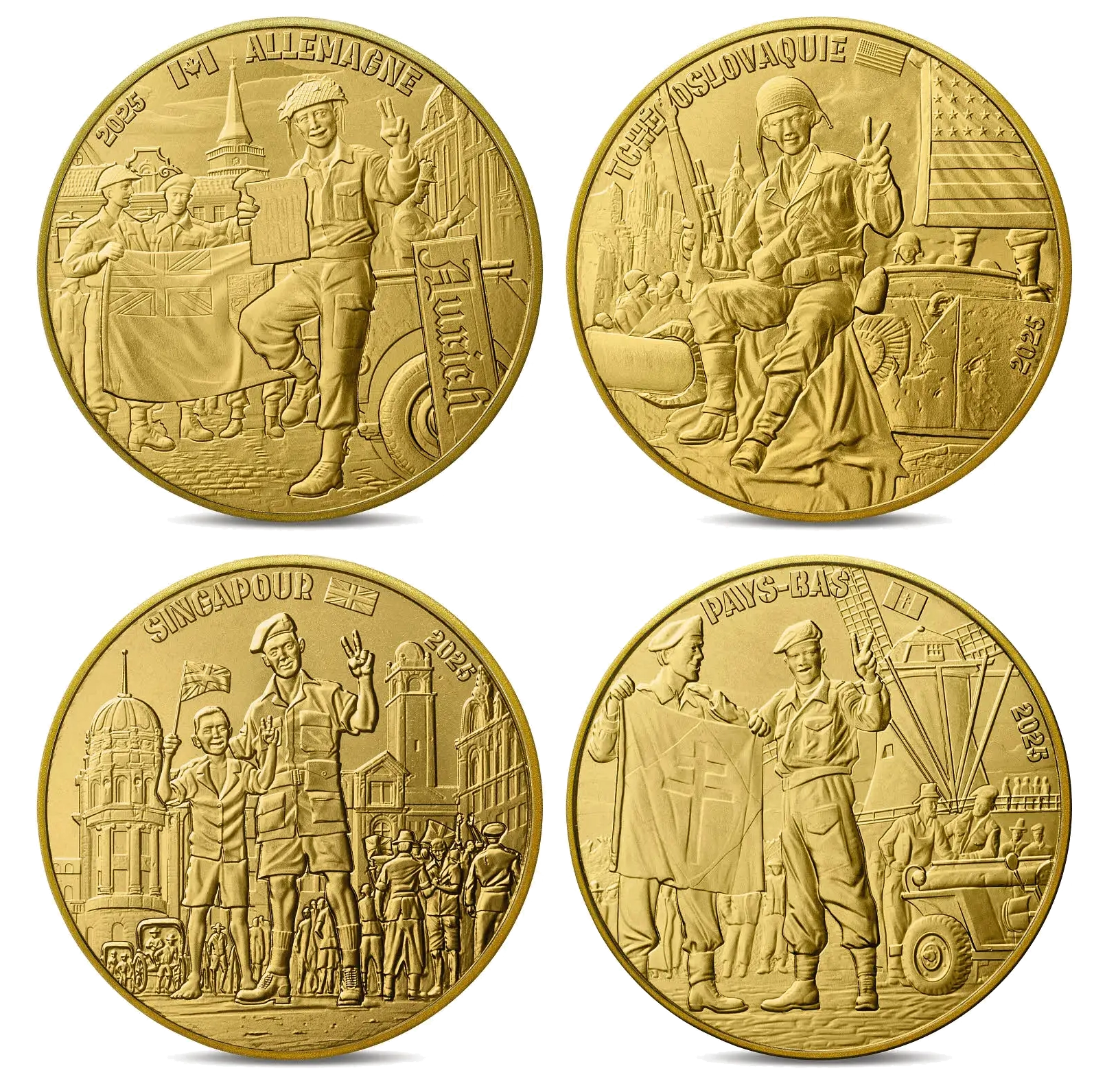 10€ FRANCIA 2025 - 80 años del Día de la Victoria en Europa
