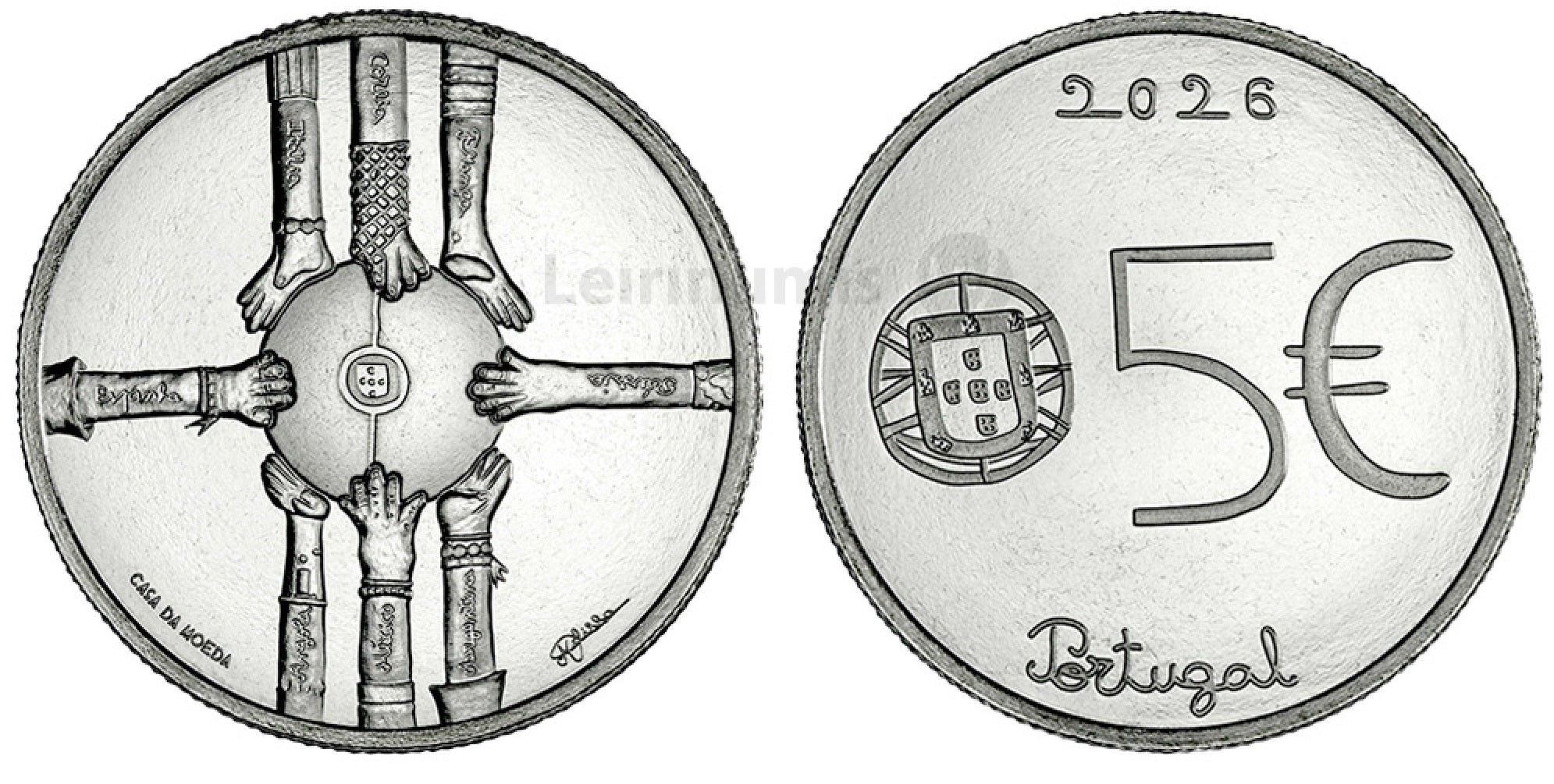 5 euros PORTUGAL 2026 - MULTICULTURALIDAD