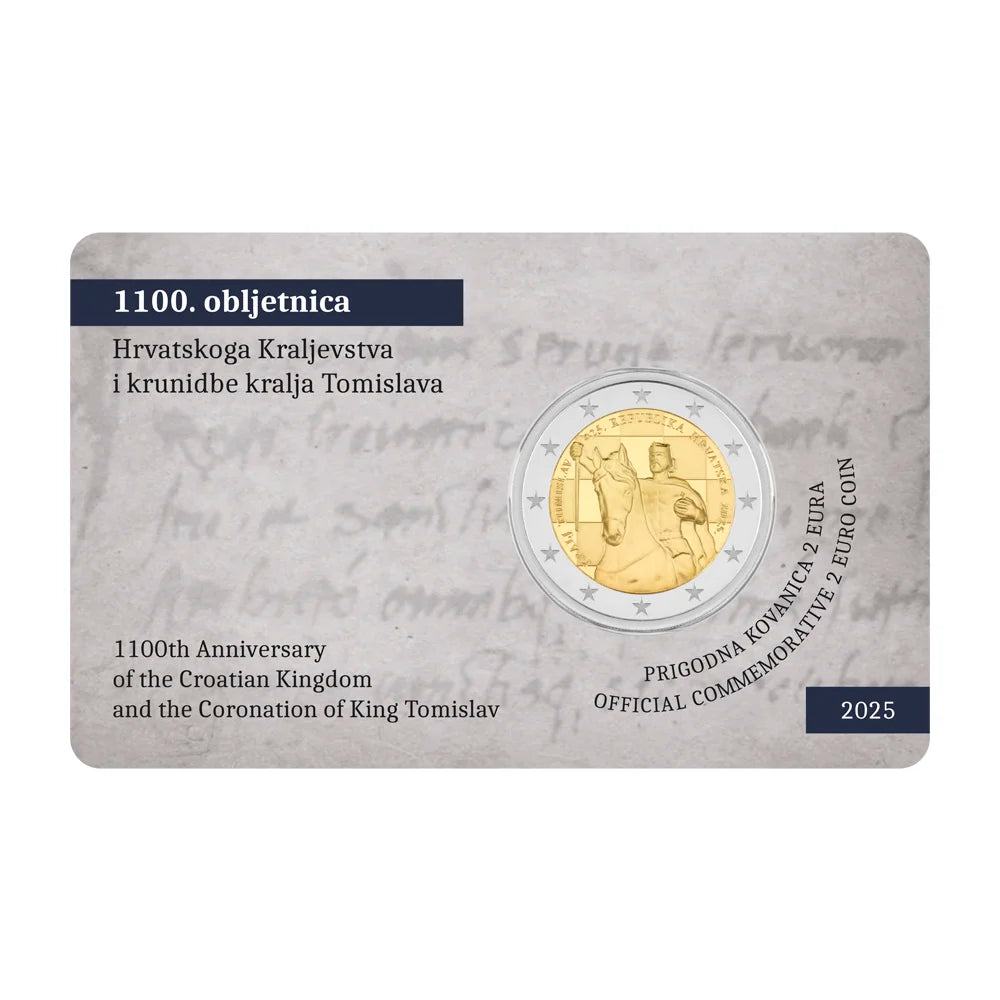 2 euros CROACIA 2025 - 1100 aniversario del Reino de Croacia y la coronación del rey Tomislav (BU)