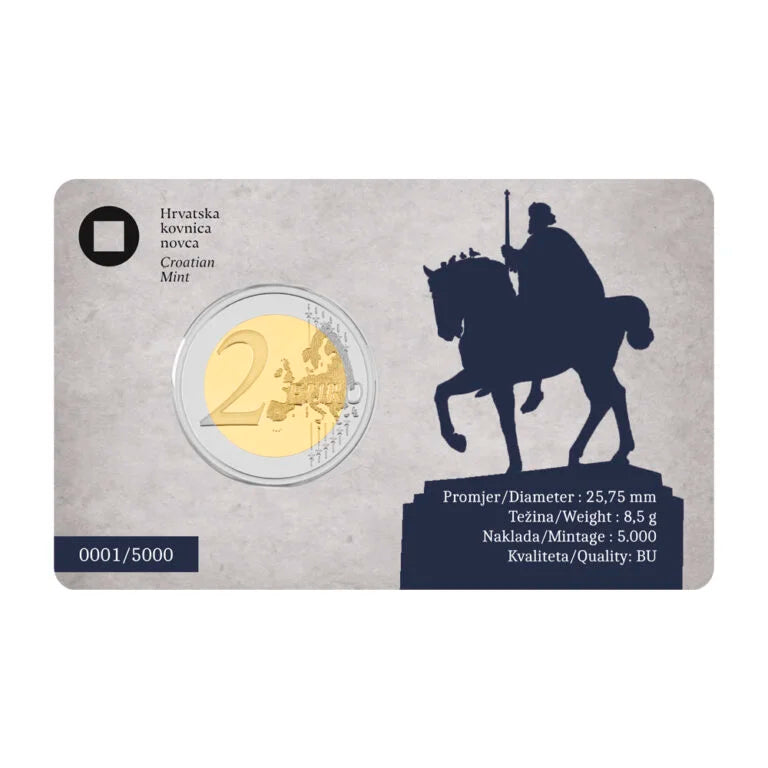 2 euros CROACIA 2025 - 1100 aniversario del Reino de Croacia y la coronación del rey Tomislav (BU)
