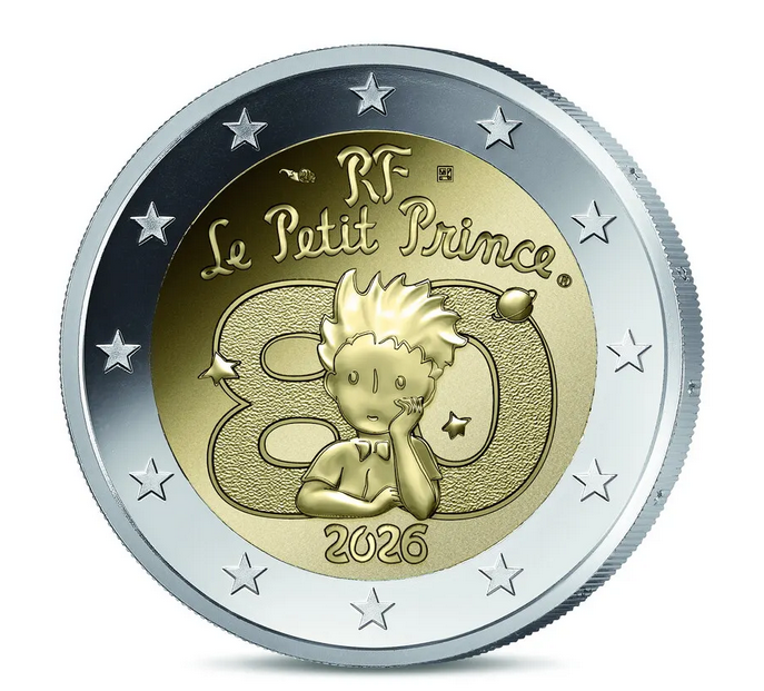 2 euros FRANCIA 2026 proof El Principito